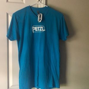 Brand new blue Petzl t shirt